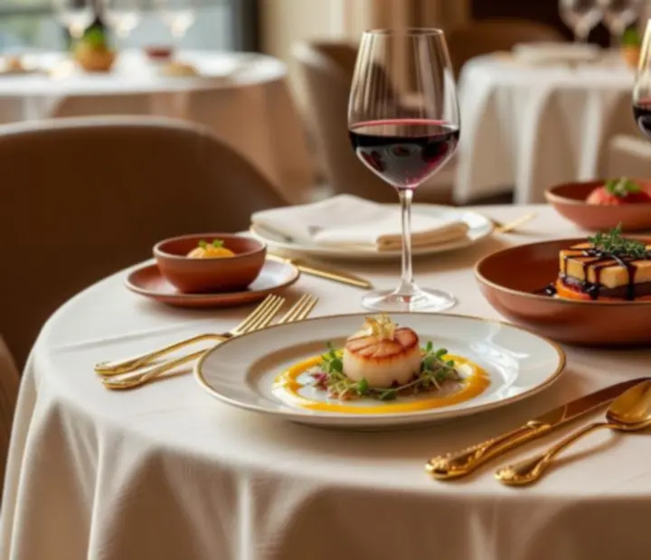 Banquete gourmet de autor con presentaciones artísticas para un evento privado en Mesaymazo.